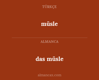 müsle - das müsle