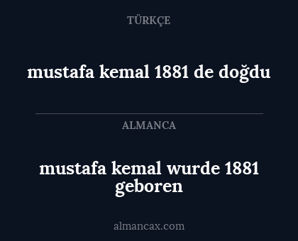 mustafa kemal wurde 1881 geboren - mustafa kemal 1881 de doğdu