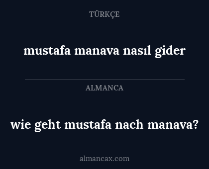 wie geht mustafa nach manava? - mustafa manava nasıl gider