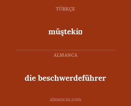 die beschwerdeführer - müşteki̇