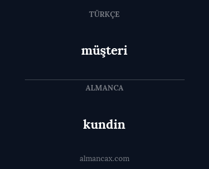 müşteri - kundin