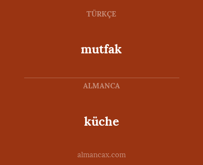 mutfak - küche
