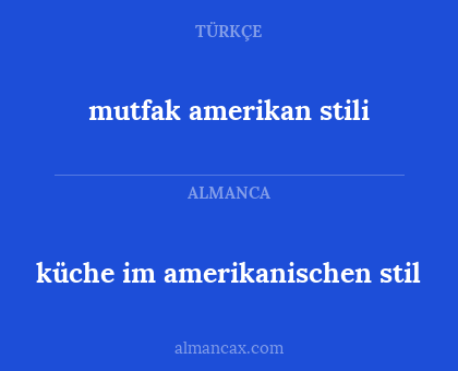 küche im amerikanischen stil - mutfak amerikan stili