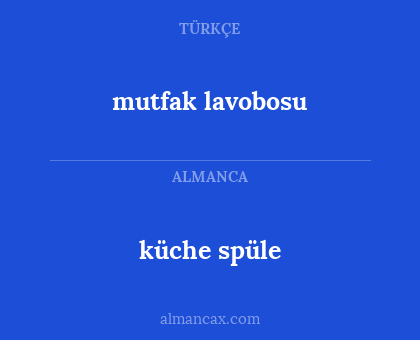 küche spüle - mutfak lavobosu