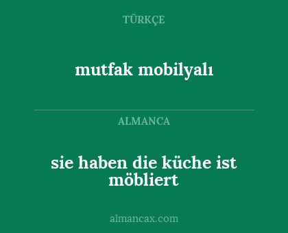 mutfak mobilyalı - sie haben die küche ist möbliert