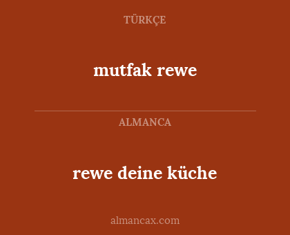 mutfak rewe - rewe deine küche