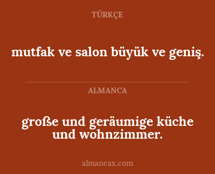 große und geräumige küche und wohnzimmer. - mutfak ve salon büyük ve geniş.