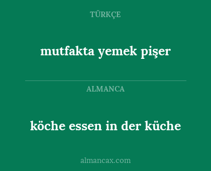 mutfakta yemek pişer - köche essen in der küche