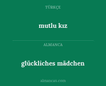 glückliches mädchen - mutlu kız