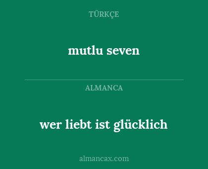wer liebt ist glücklich - mutlu seven