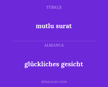 mutlu surat - glückliches gesicht
