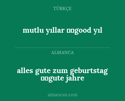 mutlu yıllar ❣️good yıl - alles gute zum geburtstag ❣️gute jahre