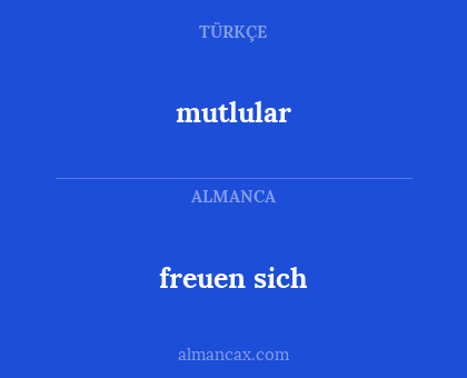 mutlular - freuen sich