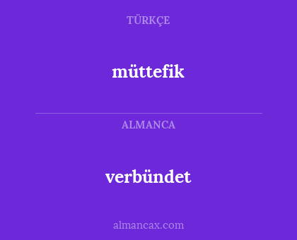 müttefik - verbündet