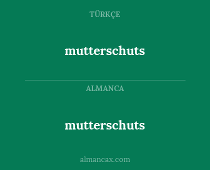 mutterschuts - mutterschuts