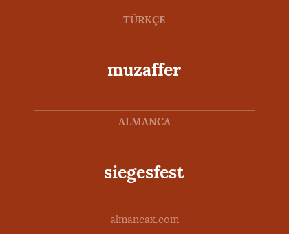 muzaffer - siegesfest