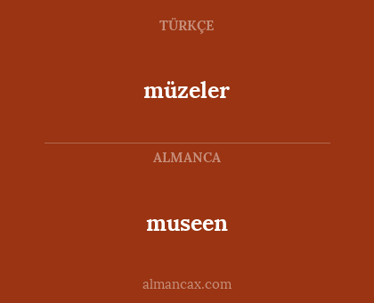 museen - müzeler
