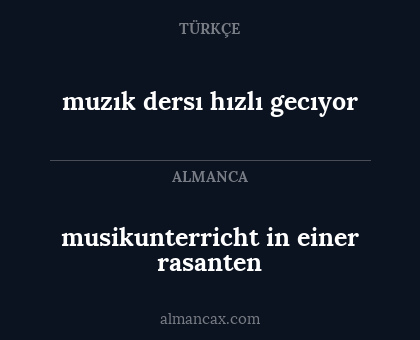 muzık dersı hızlı gecıyor - musikunterricht in einer rasanten