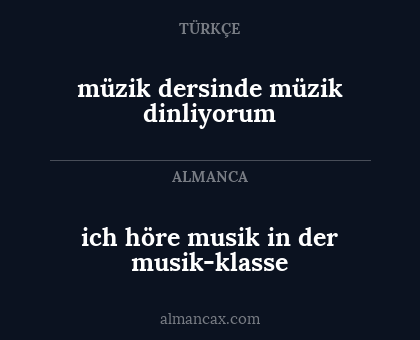 ich höre musik in der musik-klasse - müzik dersinde müzik dinliyorum