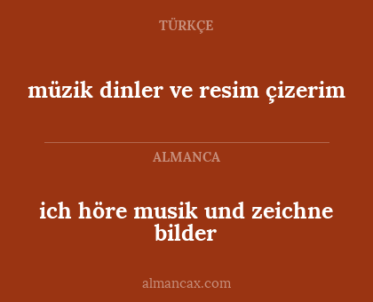 müzik dinler ve resim çizerim - ich höre musik und zeichne bilder