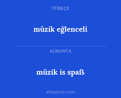 müzik is spaß - müzik eğlenceli