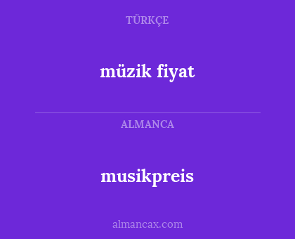 musikpreis - müzik fiyat