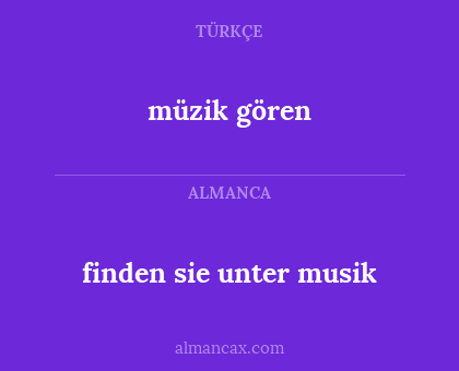finden sie unter musik - müzik gören