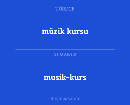 müzik kursu - musik-kurs