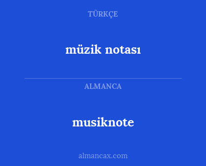 müzik notası - musiknote
