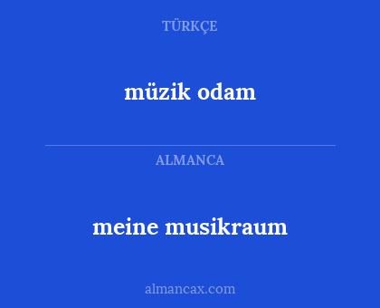 müzik odam - meine musikraum