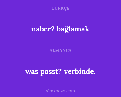 was passt? verbinde. - naber? bağlamak