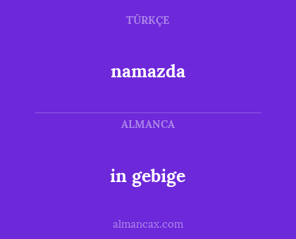 namazda - in gebige
