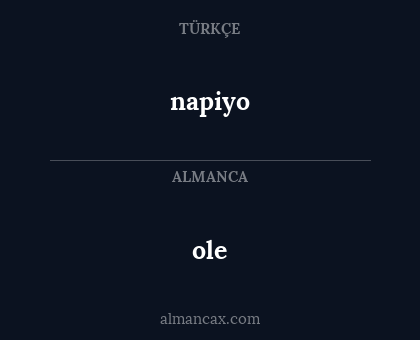 napiyo - ole