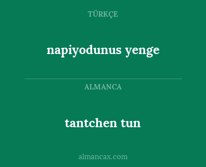 tantchen tun - napiyodunus yenge