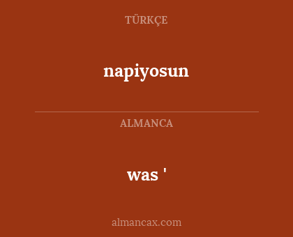 was ' - napiyosun