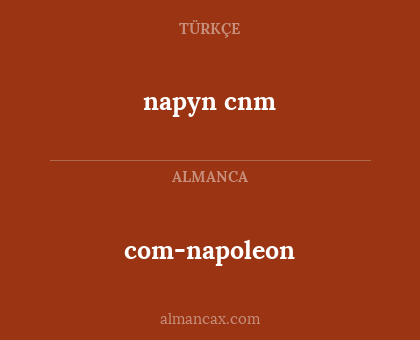 com-napoleon - napyn cnm