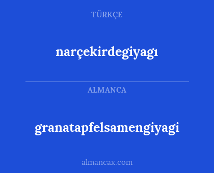 narçekirdegiyagı - granatapfelsamengiyagi