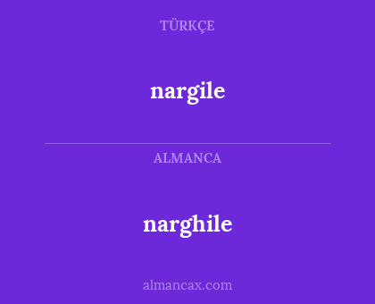 narghile - nargile