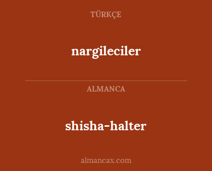 nargileciler - shisha-halter