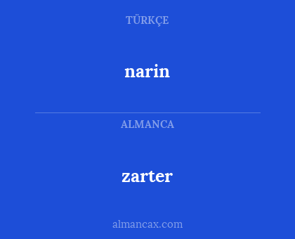 narin - zarter