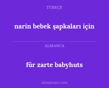 für zarte babyhuts - narin bebek şapkaları için
