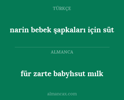 für zarte babyhsut mılk - narin bebek şapkaları için süt