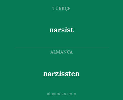 narsist - narzissten