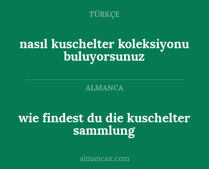 nasıl kuschelter koleksiyonu buluyorsunuz - wie findest du die kuschelter sammlung
