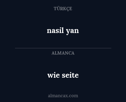 nasil yan - wie seite