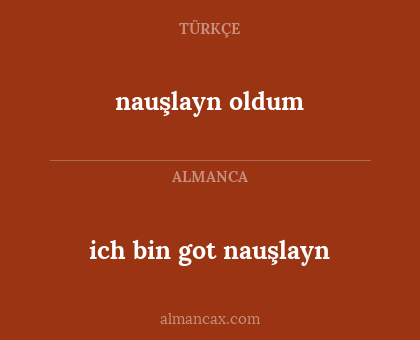 nauşlayn oldum - ich bin got nauşlayn