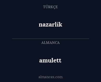 amulett - nazarlik