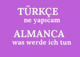Was ich tun