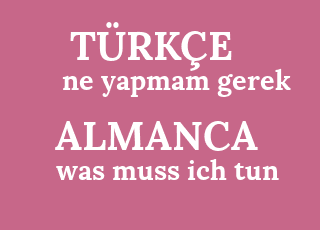 Was ich tun