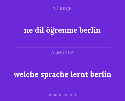 welche sprache lernt berlin - ne dil öğrenme berlin